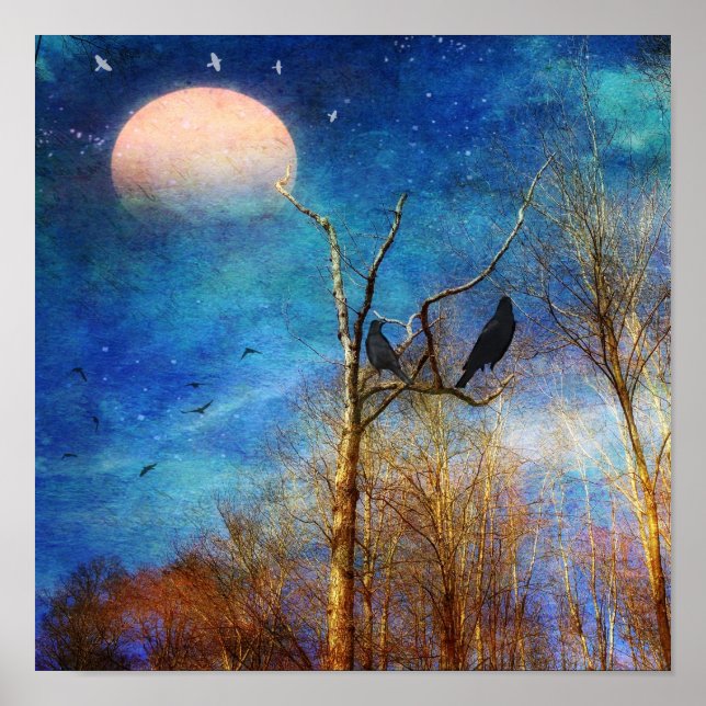 Póster Escena de bosque caprichosa (Frente)