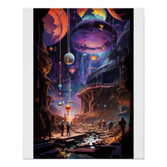 Póster Escena de ciencia ficción (Anverso)