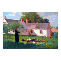 Escena de corral Winslow Homer 1872