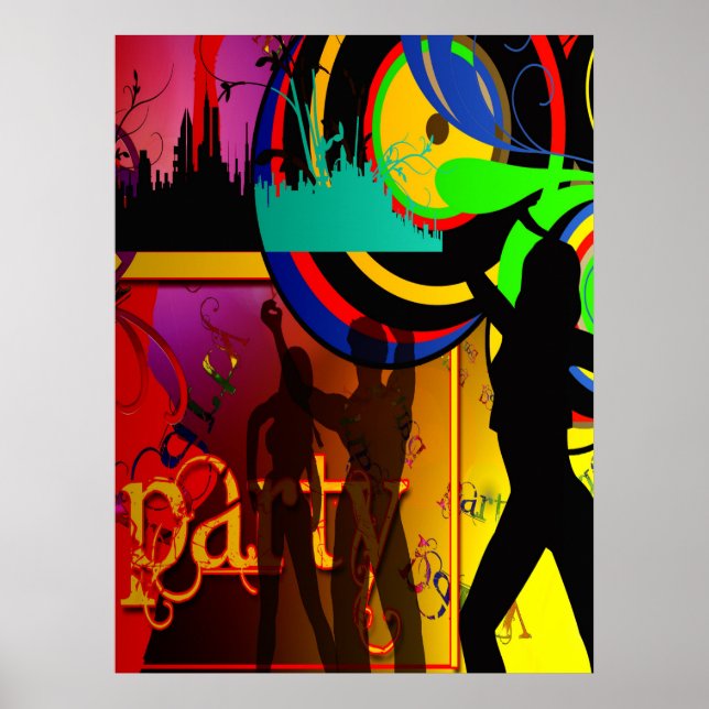 Póster Escena De Dacne Con Poster De Bailarines Fiestas (Frente)