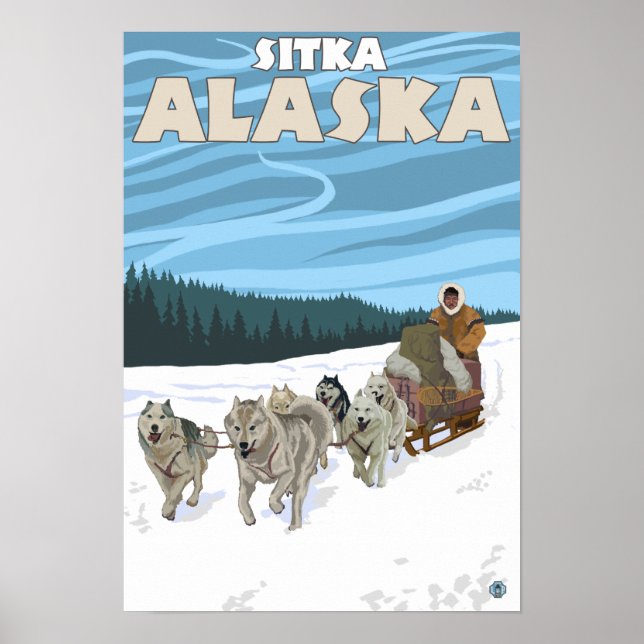 Póster Escena de duelo de perro - Sitka, Alaska (Frente)
