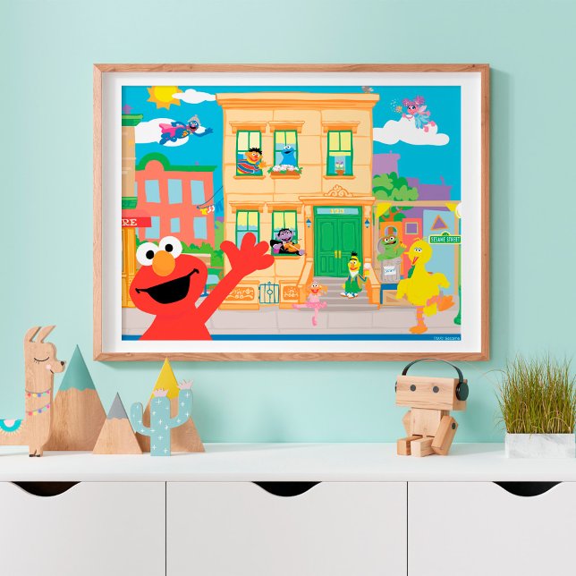 Póster Escena de Elmo Sesame Street (Subido por el creador)