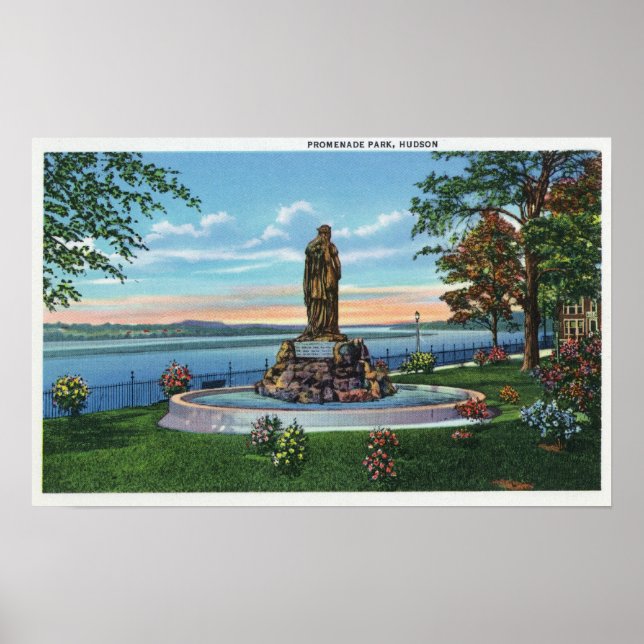 Póster Escena de estatuas en el parque Promenade (Frente)