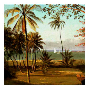 Póster Escena de Florida por Albert Bierstadt
