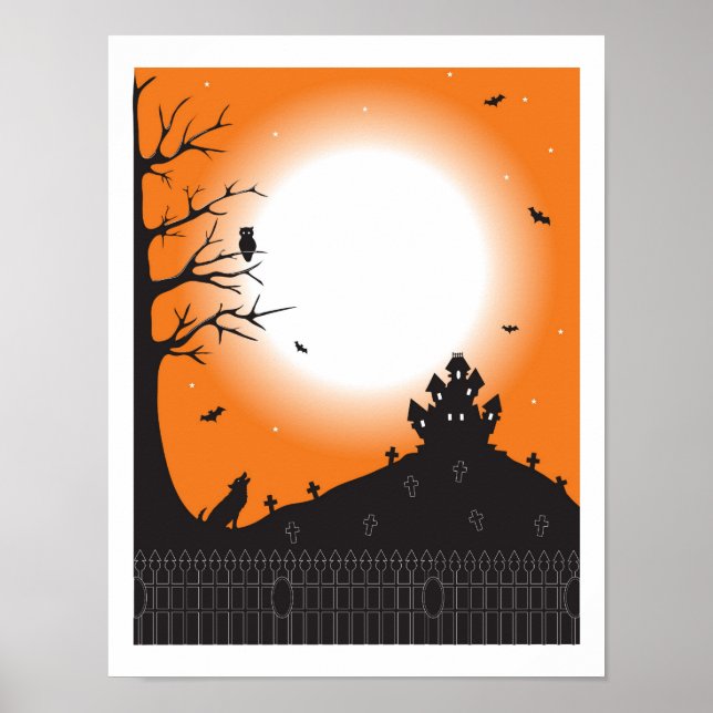 Póster Escena de Halloween (Frente)