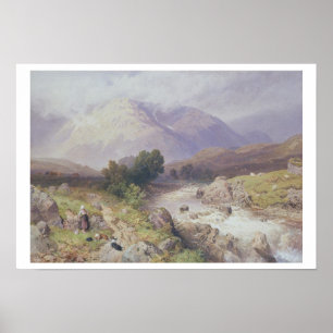 Póster Escena de Highland cerca de Dalmally, Argyll (con