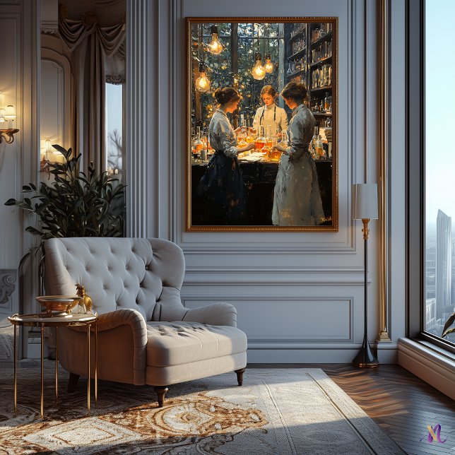 Póster Escena de Interior Impresionista – Estudio de Luz  (Subido por el creador)