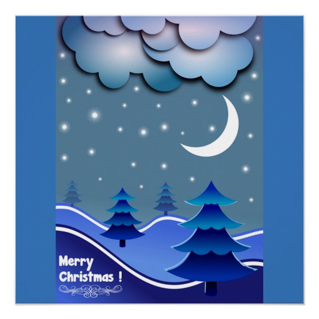 PÓSTER ESCENA DE INVIERNO DE "FELIZ NAVIDAD" (Anverso)