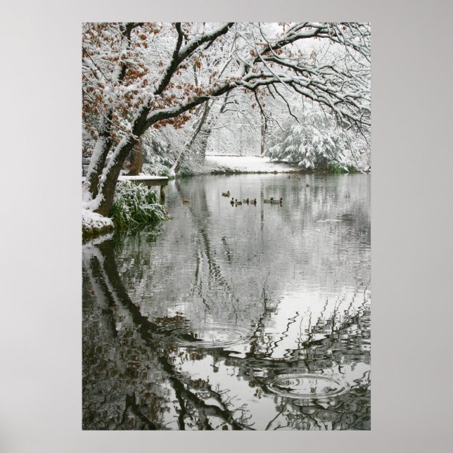 Póster Escena de invierno poster (Frente)