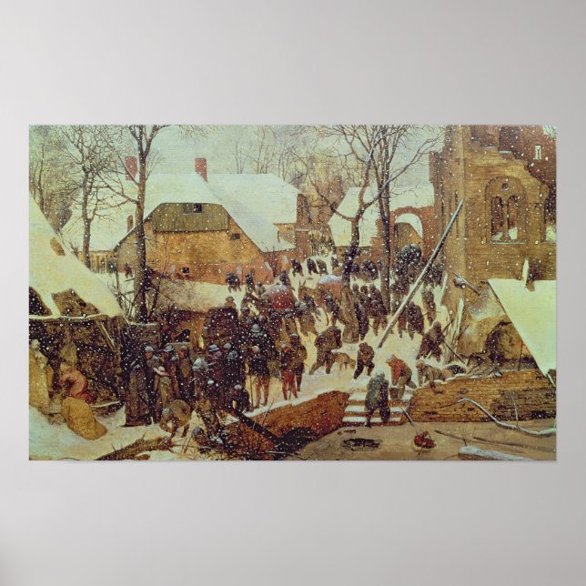Póster Escena de invierno, siglo XVI (Frente)