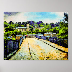 Póster Escena de Ironbridge en Shropshire, Inglaterra