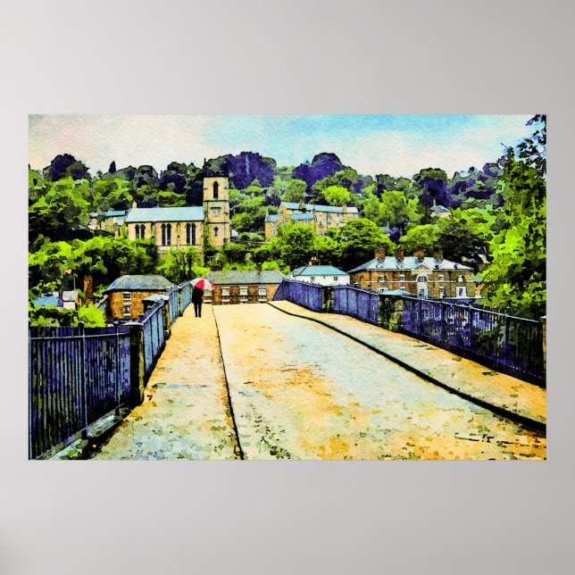 Póster Escena de Ironbridge en Shropshire, Inglaterra (Frente)