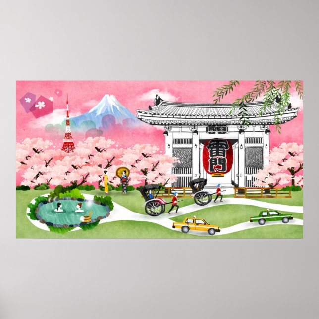 Póster Escena de Japón (Frente)