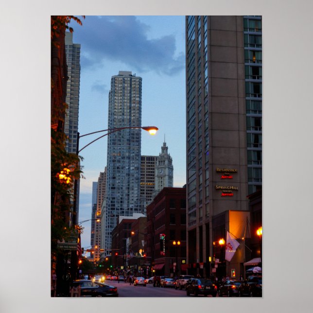 Póster Escena de la calle Chicago (Frente)