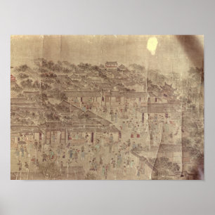 Póster Escena de la calle, chino, dinastía de Ming