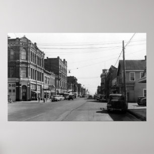 Póster Escena de la calle en el puerto Townsend,