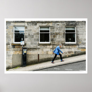 Póster Escena de la calle Glasgow