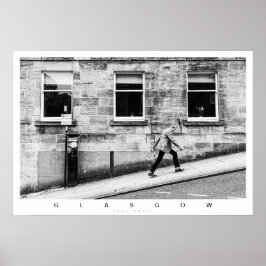 Póster Escena de la calle Glasgow