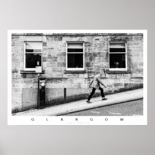 Póster Escena de la calle Glasgow