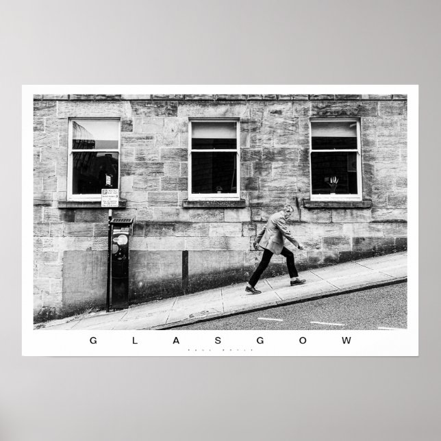 Póster Escena de la calle Glasgow (Frente)