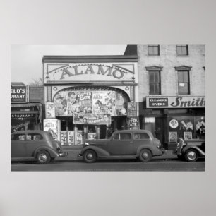 Póster Escena de la calle Minneapolis, años 30