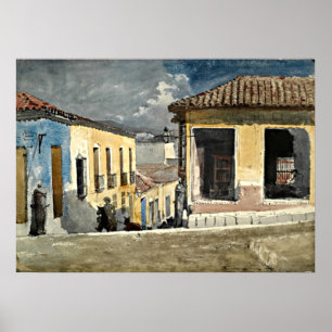 Póster Escena de la calle Santiago de Cuba