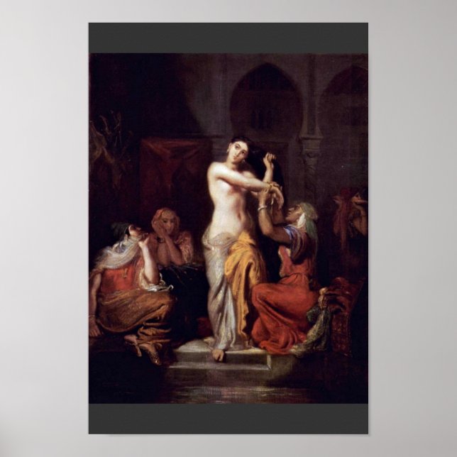 Póster Escena De La Hermosa Dama De Harem En Bath (Frente)