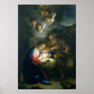 Póster Escena de la natividad
