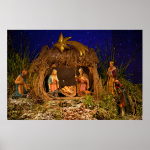 Póster Escena de la natividad