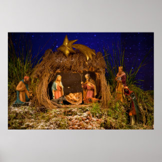 Póster Escena de la natividad