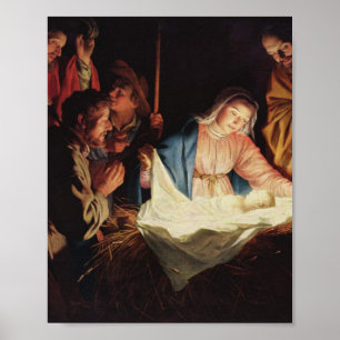 Póster Escena de la natividad