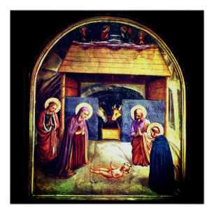 Póster Escena de la Natividad, Convento de San Marco por