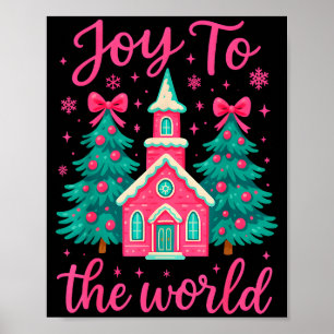 Póster Escena de la Natividad Cristiana de Navidad Alegrí