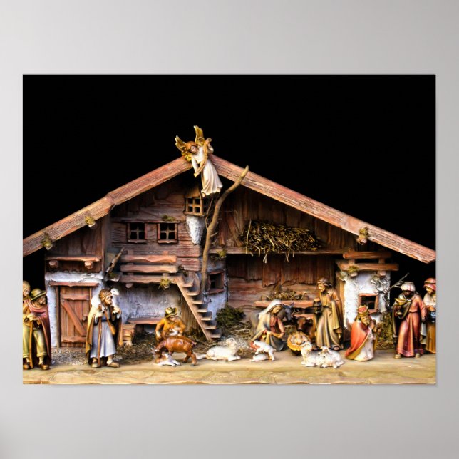 Póster Escena de la Natividad de los navidades (Frente)