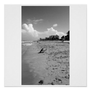 Póster Escena de la playa de Hollywood la Florida