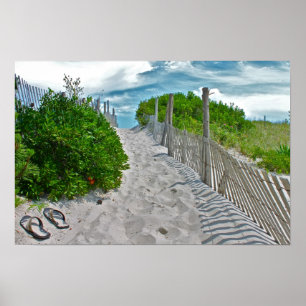 Póster Escena de la playa de LBI