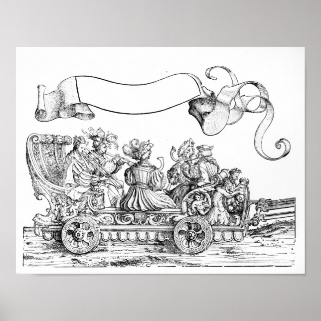 Póster Escena de la procesión triunfal de Maximilian (Frente)