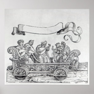 Póster Escena de la procesión triunfal de Maximiliano