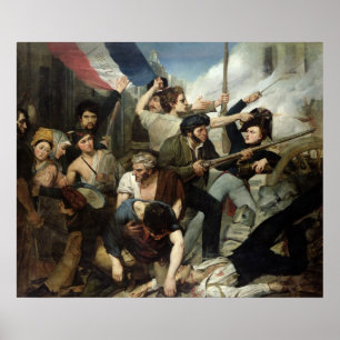 Póster Escena de la revolución 1830