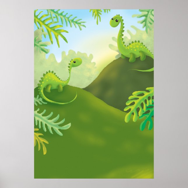 Póster escena de la tierra de los pequeños dinosaurios (Frente)