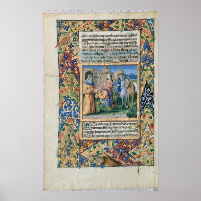 Póster Escena de las 'Horas de Louis d'Orleans' (Frente)