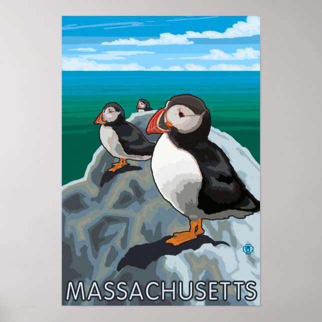 Póster Escena de MassachusettsPuffins (Frente)