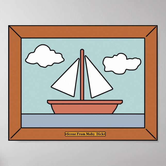 Póster Escena de MobyDick (Frente)