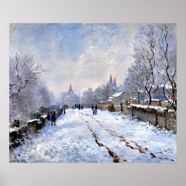 Póster Escena de nieve en Argentina (Frente)