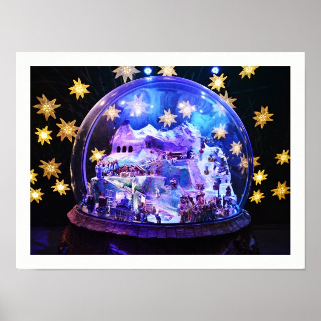Póster Escena de nieve modelo (Frente)