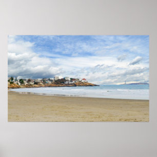 Póster Escena de Nueva Inglaterra Coastal