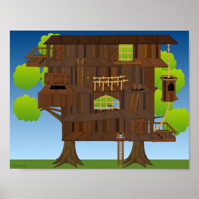 Póster Escena de Pegatina de Treehouse gigante (tamaño ca (Frente)