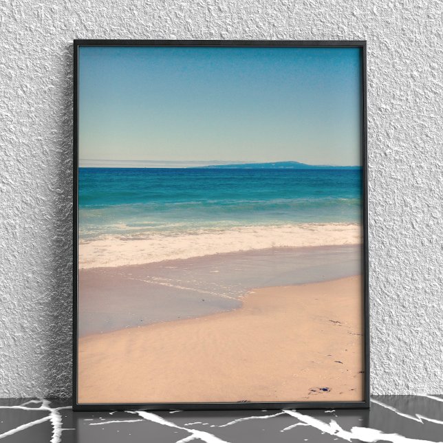 Póster Escena de playa Aqua (Subido por el creador)