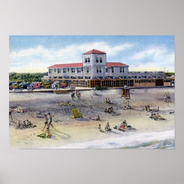 Póster Escena de playa de St Augustine Florida (Frente)