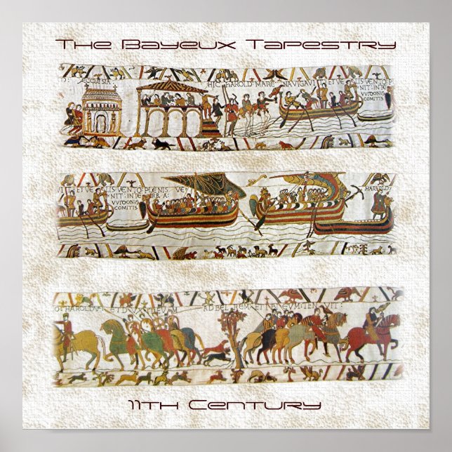Póster Escena De Tapiz De Bayeux (Frente)